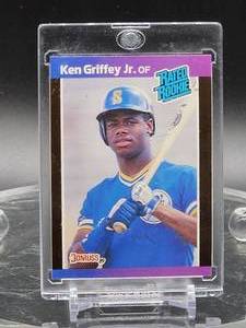 lot 258 image: 1989 Donruss Baseball Ken Griffey Jr. Rookie Card #33