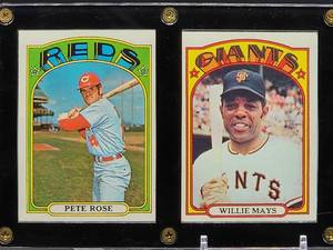 lot 336 image: (3) 1972 Topps Baseball HOF Player Cards