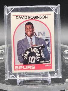 lot 100 image: 1989 Hoops Basketball David Robinson Rookie Card #138