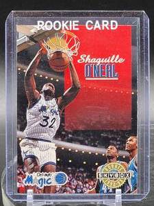 lot 334 image: (2) 1992 NBA Basketball Shaquille ONeal Rookie Cards