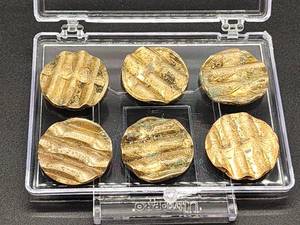 lot 134 image: (6) U.S. Currency Waffled Coins