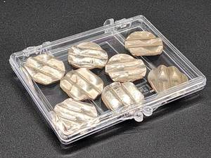 lot 133 image: (8) U.S. Currency Waffled Coins
