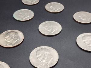 lot 45 image: (10) Assorted U.S. Eisenhauer Dollar Coins