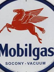 lot 358 image: Mobilgas Metal Mancave  Garage Sign