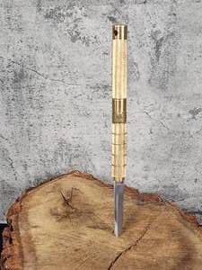 lot 57 image: Brass Handled Fixed Blade Knife