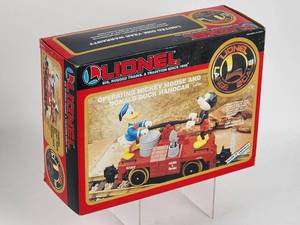 lot 319 image: Lionel Operating Mickey Mouse and Donald Duck Handcar