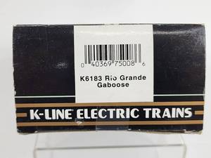 lot 315 image: K-Line Rio Grande Caboose