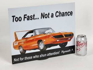 lot 386 image: Plymouth Metal Mancave  Garage Sign