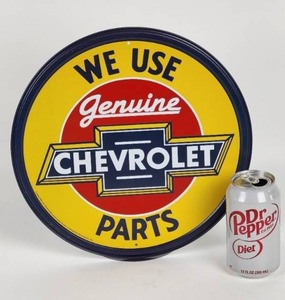 lot 385 image: Chevrolet Metal Mancave  Garage Sign