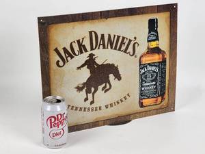 lot 297 image: Jack Daniels Metal Mancave  Garage Sign