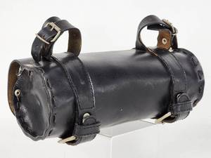 lot 280 image: Vintage Motto Guzzi Motorcycle Leather Handlebar Storage Bag