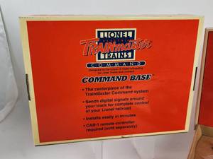 lot 301 image: Lionel Trainmaster Command Base and (2) Track Accessories