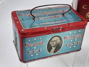 lot 231 image: (4) Assorted Vintage Tobacco Tins