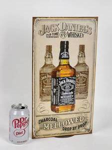 lot 327 image: Jack Daniels Metal Mancave  Garage Sign
