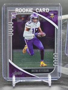 lot 252 image: (3) Minnesota Vikings WR Justin Jefferson Rookie Cards