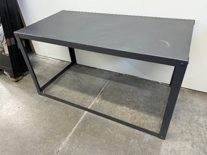 lot 367 image: Black Metal Table