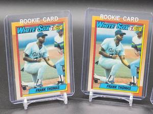 lot 82 image: (3) 1990 Chicago White Sox HOF Great Frank Thomas Rookie Cards