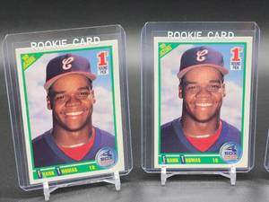 lot 218 image: (3) 1990 Chicago White Sox HOF Great Frank Thomas Rookie Cards