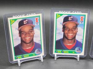 lot 257 image: (3) 1990 Chicago White Sox HOF Great Frank Thomas Rookie Cards