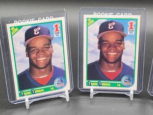 lot 339 image: (3) 1990 Chicago White Sox HOF Great Frank Thomas Rookie Cards