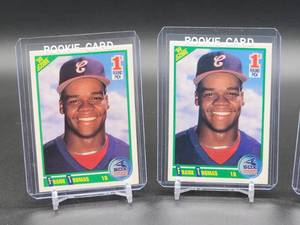 lot 267 image: (3) 1990 Chicago White Sox HOF Great Frank Thomas Rookie Cards