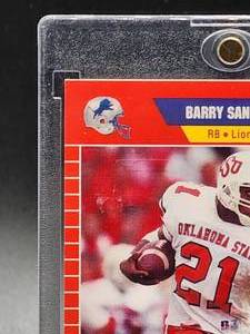 lot 270A image: 1989 Pro Set Football Barry Sanders Rookie Card # 494
