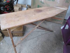 Antique folding Wood ironing board