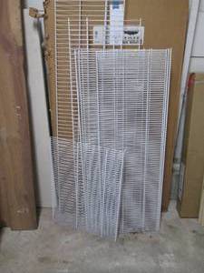 metal closet shelving sections