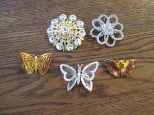 5 - Pins 3 Butterflies plus