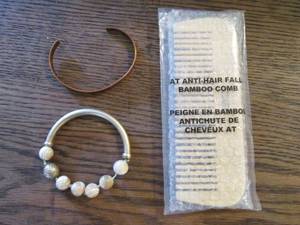 6 Bamboo Comb (New) Copper Bracelet plus