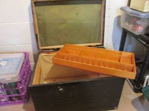 Vintage Wood Box with Lid