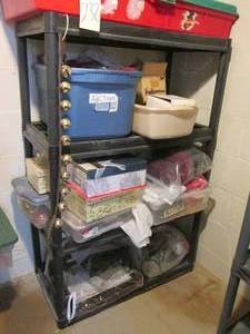 Black Plastic Storage Shelf