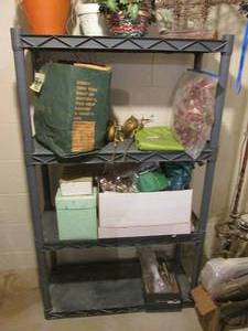 Grey Plastic Storage Shelf