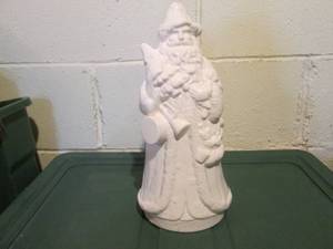 Vintage Ceramic Santa Music Box
