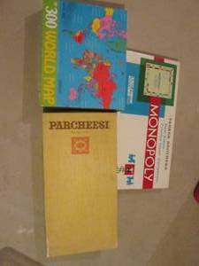 Vintage Board Games and Puzzle