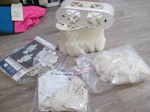 Various Lace Trim Inserts Collars.