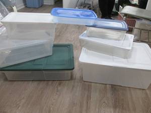 Misc Tote Containers Assorted Sizes.