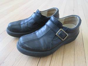 Wolky Black Leather Shoes