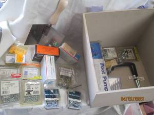 Variety of assorted hardware,