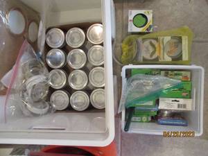 Ball Canning jars, standard, stay-open and decorative lids