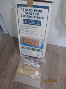 Pine Slatted storage boxes