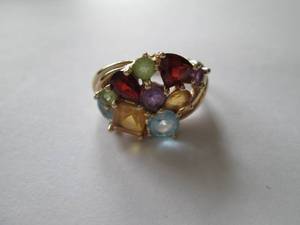 10k yellow gold mothers ring