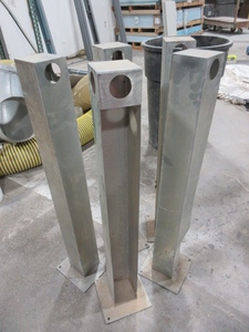 lot 222 image: STAINLESS STEEL BOLLARDS
