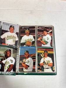lot 21 image: 10 Page Binder of Vintage Baseball Cards
