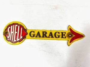lot 43 image: Cast Iron Garage Plaque  Sign 16  Inches