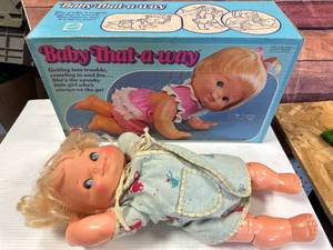 lot 48 image: 1974 Mattel Baby That a Way Doll