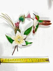 lot 55 image: Bovano of Cheshire Hummingbird Copper Wall Art (sold on Ebay for $90)