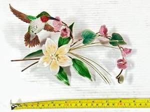 lot 56 image: Bovano of Cheshire Hummingbird Copper Wall Art