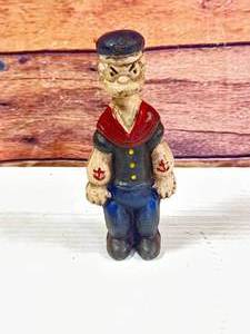 lot 65 image: Cast Iron Popeye Bank 5 Inches Tall