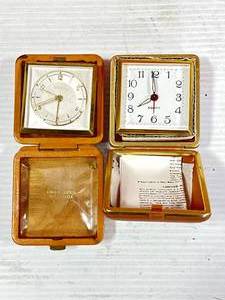 lot 107 image: Vintage Travel Clock Lot